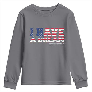 Martin Luther King Jr Youth Sweatshirt Black History African American TS14 Charcoal Print Your Wear