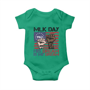 His Dream is My Dream Baby Onesie Martin Luther King Jr MLK Day TS14 Irish Green Print Your Wear