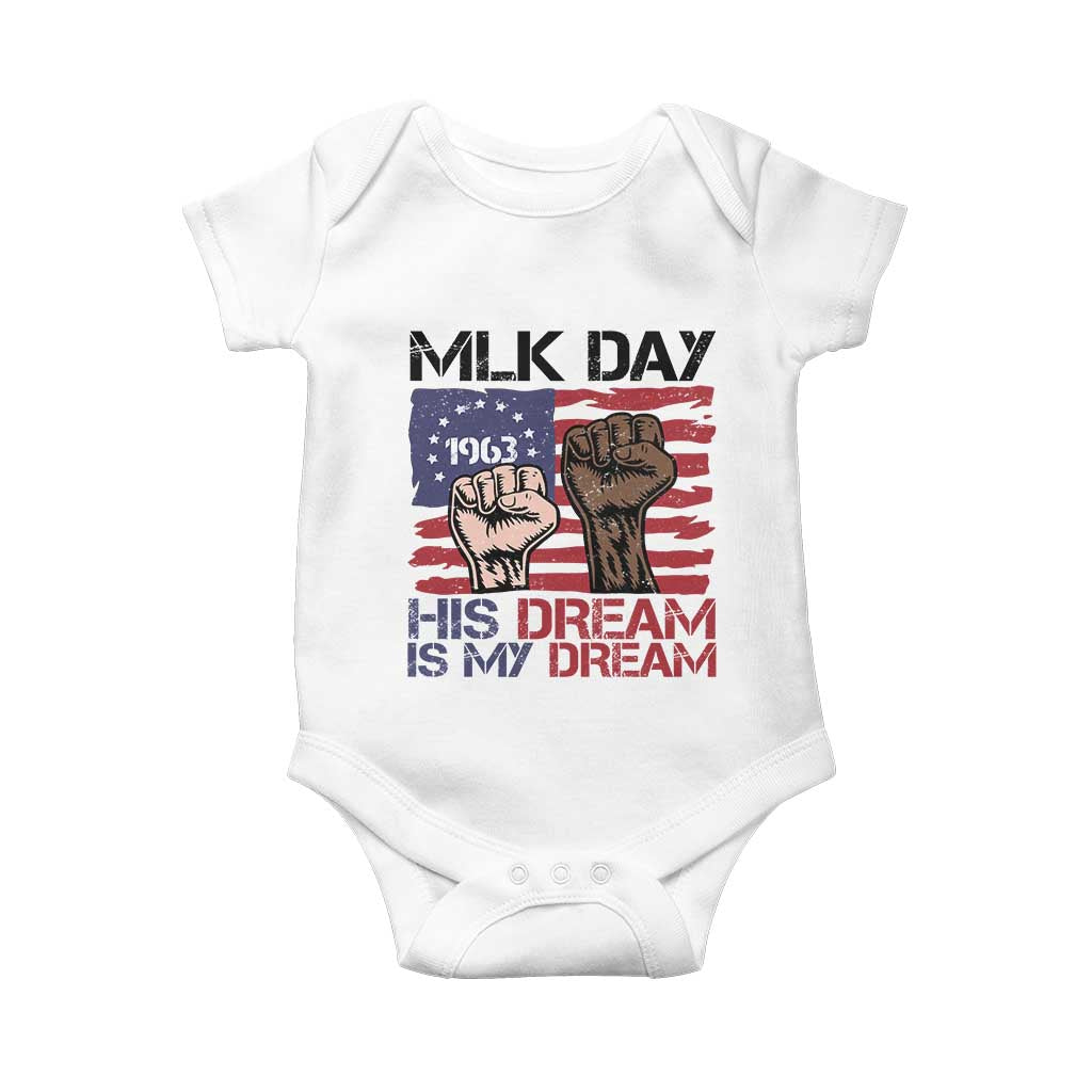 His Dream is My Dream Baby Onesie Martin Luther King Jr MLK Day TS14 White Print Your Wear