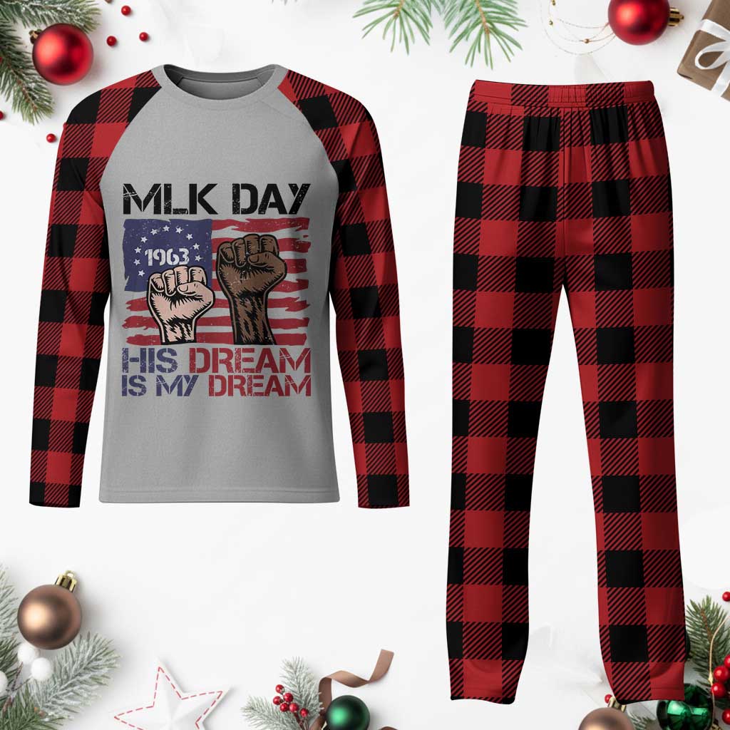 His Dream is My Dream Plaid Pajama Set Martin Luther King Jr MLK Day TS14 Buffalo Plaid Print Your Wear