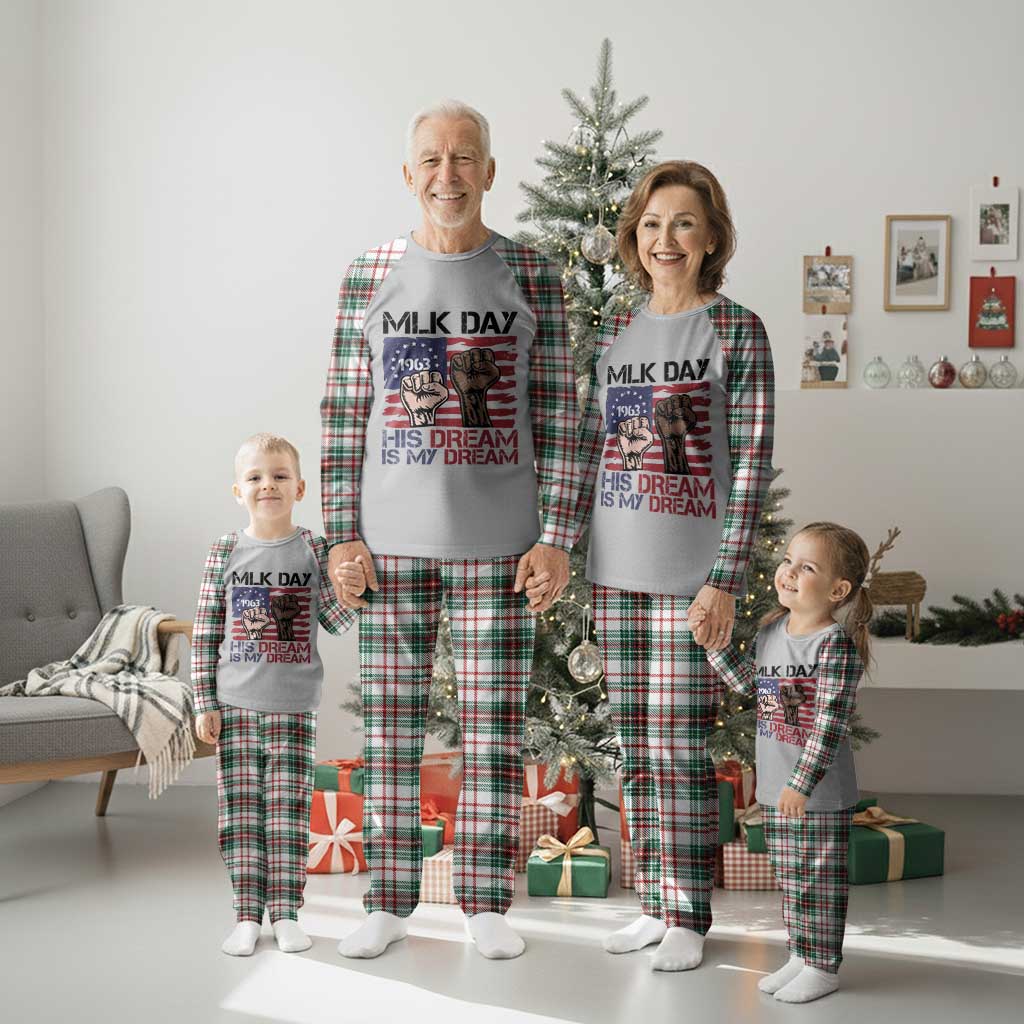 His Dream is My Dream Plaid Pajama Set Martin Luther King Jr MLK Day TS14 Christmas Plaid Print Your Wear