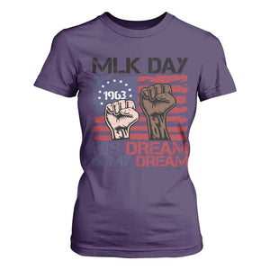 His Dream is My Dream T Shirt For Women Martin Luther King Jr MLK Day TS14 Purple Print Your Wear