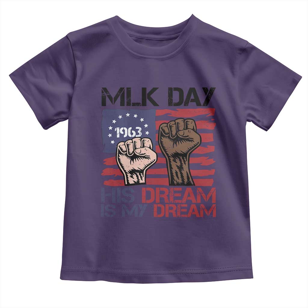 His Dream is My Dream Toddler T Shirt Martin Luther King Jr MLK Day TS14 Purple Print Your Wear