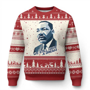 Martin Luther King Jr Ugly Christmas Sweater We Still Have A Dream TS14 Beige Red Print Your Wear