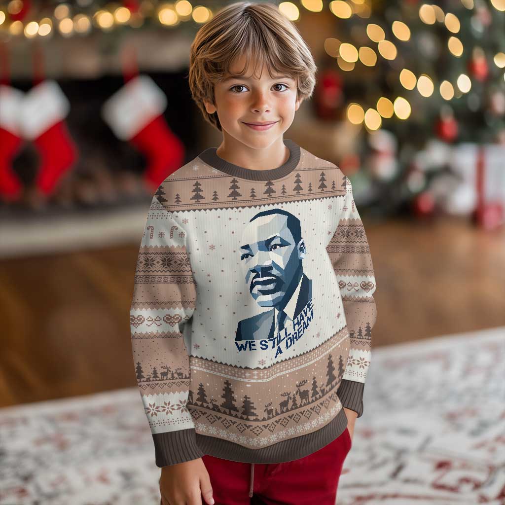 Martin Luther King Jr Ugly Christmas Sweater We Still Have A Dream TS14 Mocha Mousse Print Your Wear