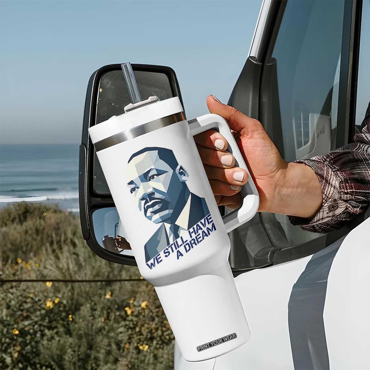 Martin Luther King Jr Tumbler With Handle We Still Have A Dream TS14 Print Your Wear