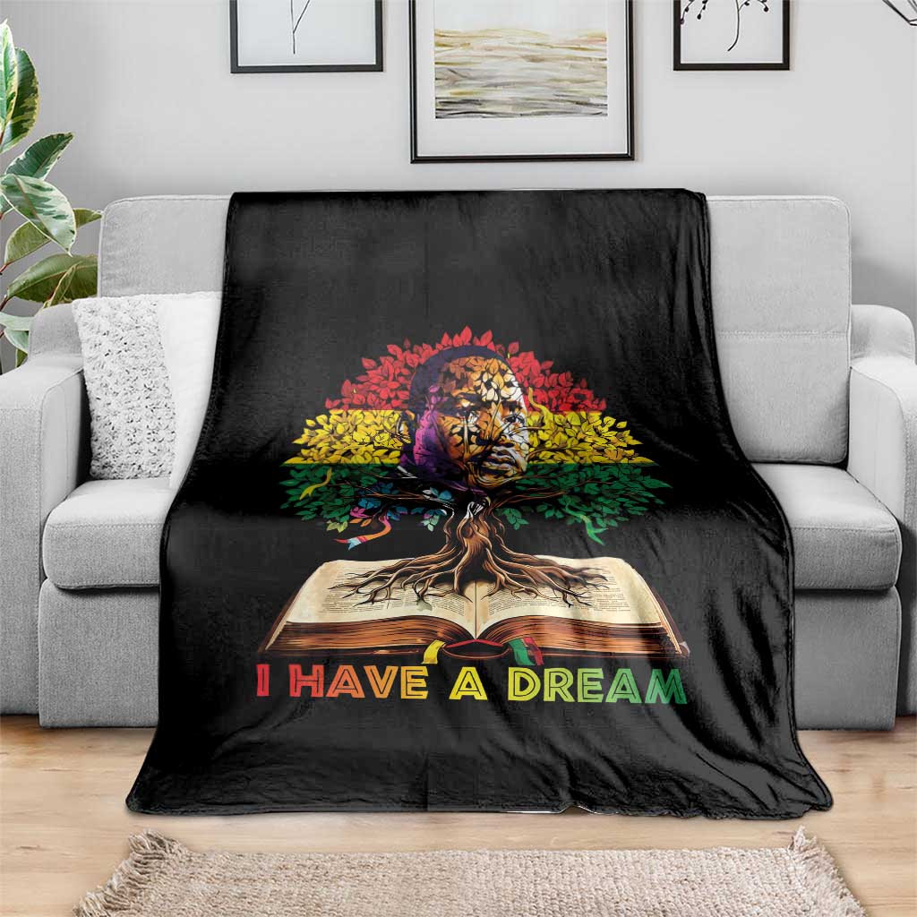 Martin Luther King Jr Throw Blanket Black History Month Melanin African TS14 Print Your Wear