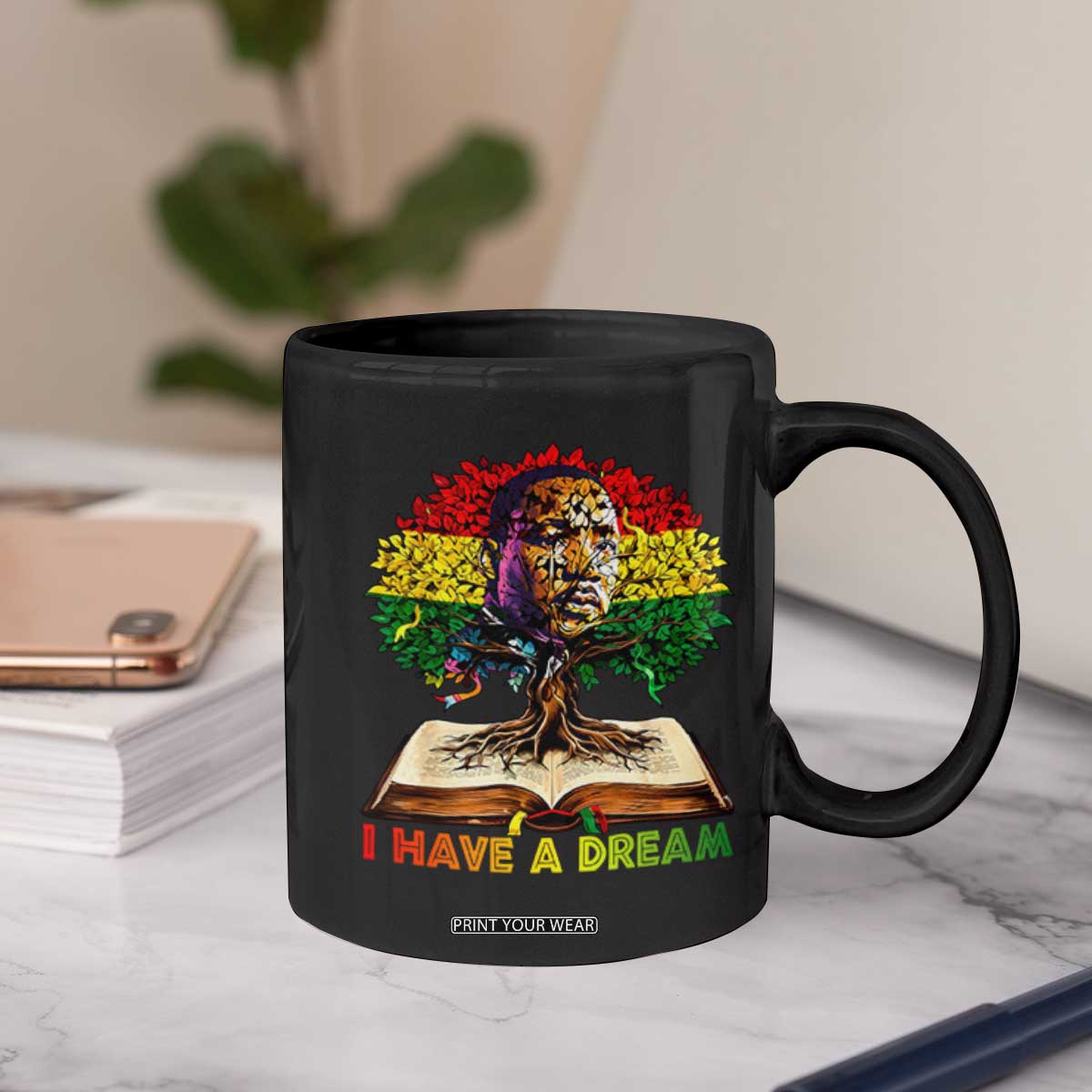 Martin Luther King Jr Coffee Mug Black History Month Melanin African TS14 Print Your Wear