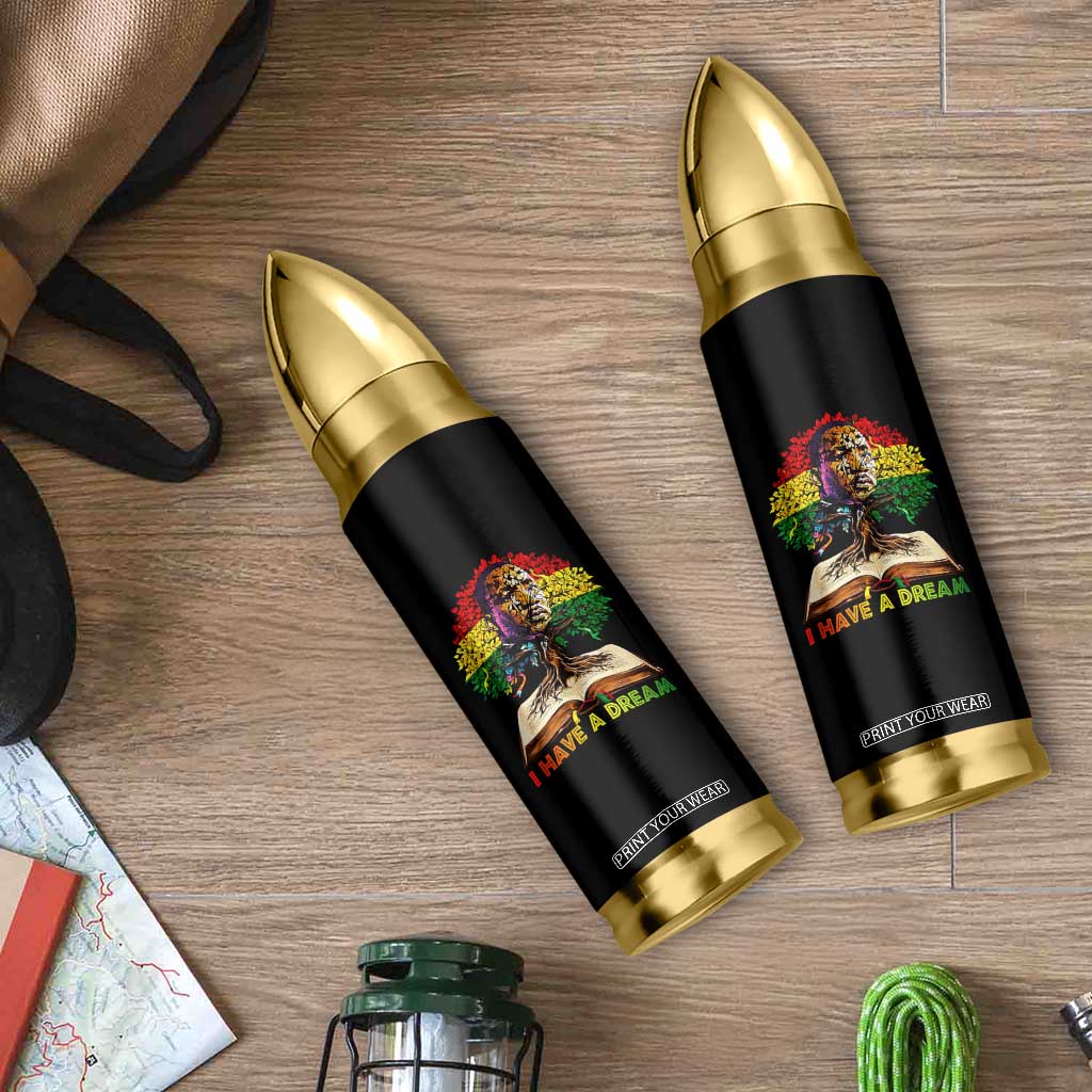 Martin Luther King Jr Bullet Tumbler Black History Month Melanin African TS14 Print Your Wear