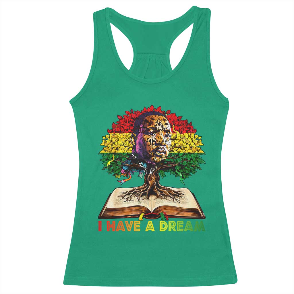 Martin Luther King Jr Racerback Tank Top Black History Month Melanin African TS14 Irish Green Print Your Wear
