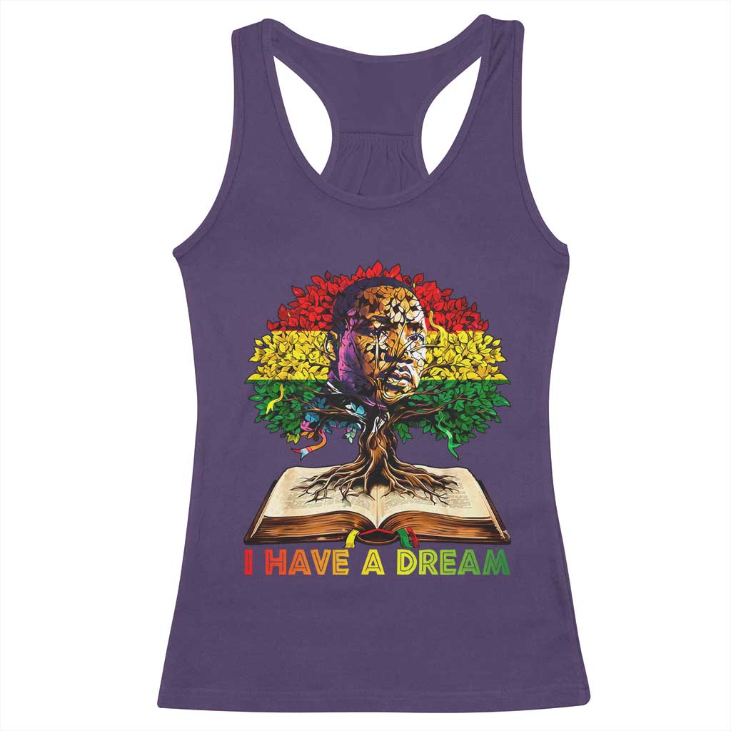 Martin Luther King Jr Racerback Tank Top Black History Month Melanin African TS14 Purple Print Your Wear