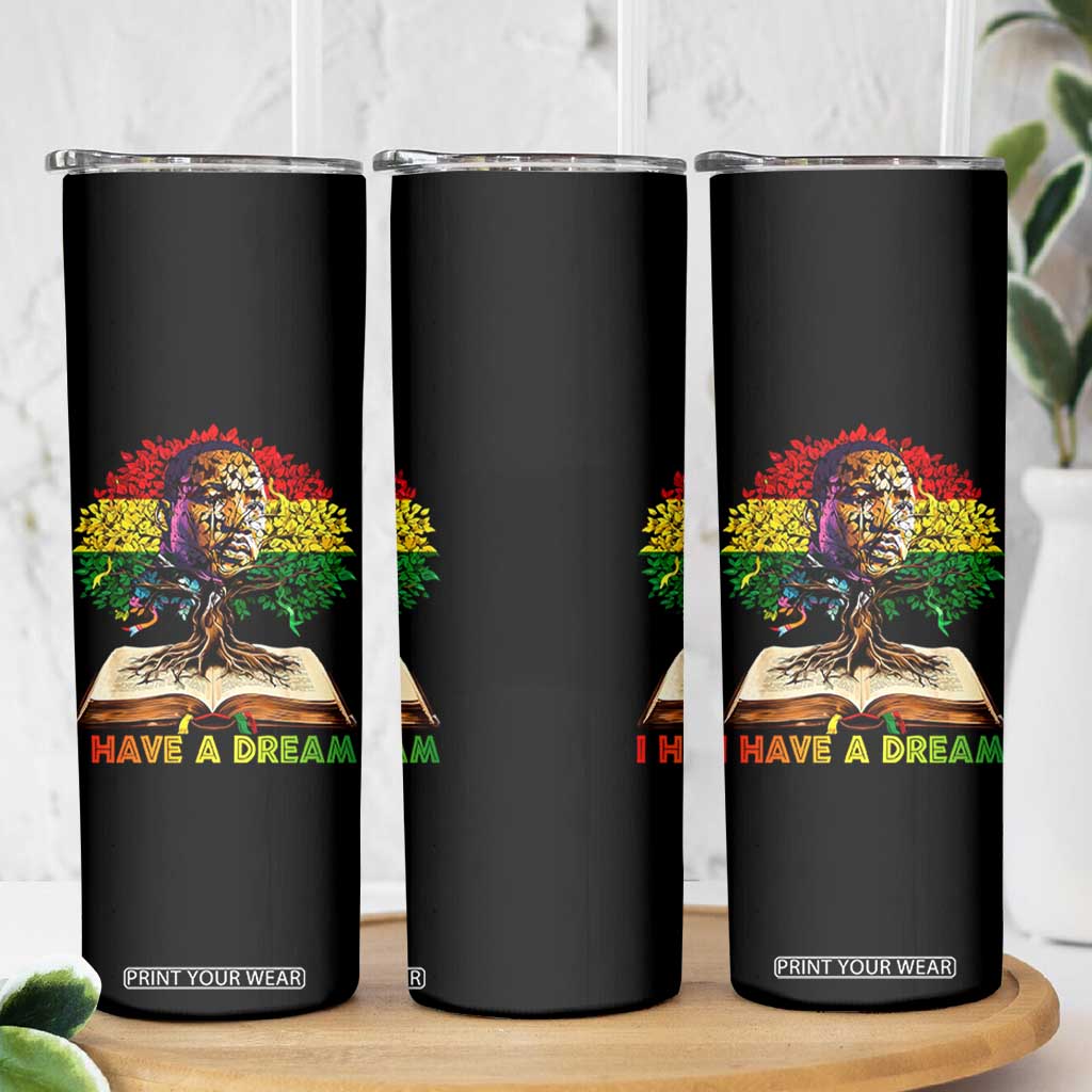 Martin Luther King Jr Skinny Tumbler Black History Month Melanin African TS14 Print Your Wear