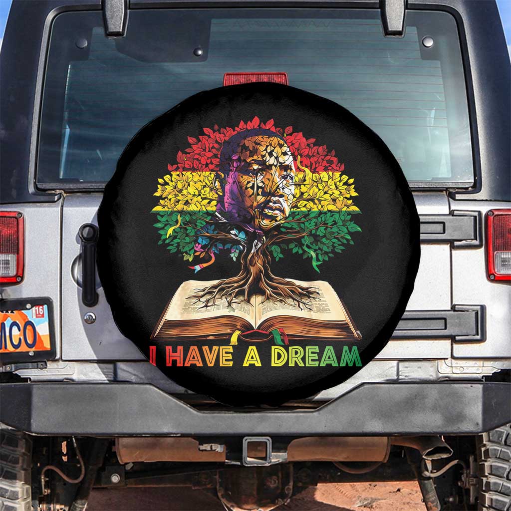 Martin Luther King Jr Spare Tire Cover Black History Month Melanin African TS14 No hole Black Print Your Wear