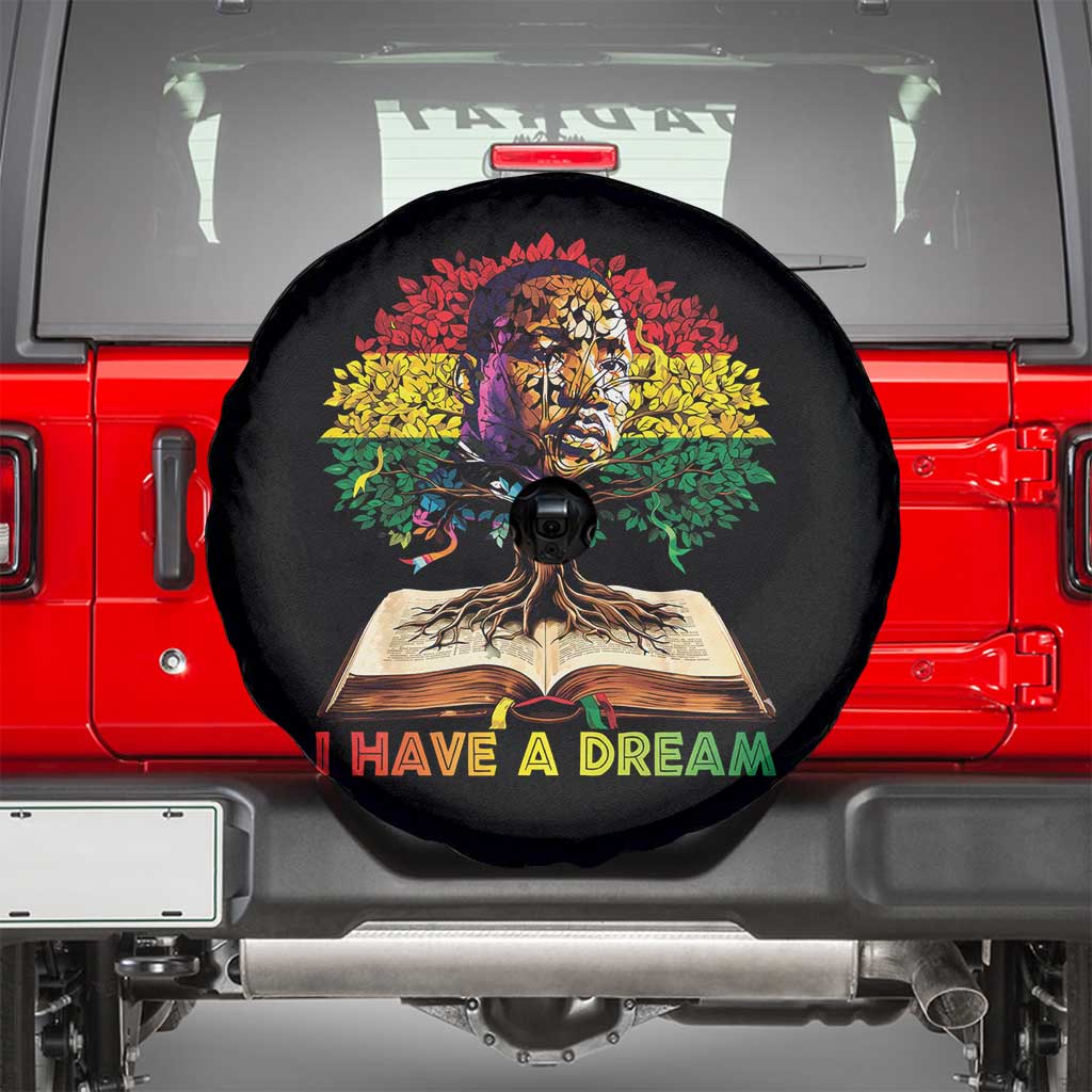 Martin Luther King Jr Spare Tire Cover Black History Month Melanin African TS14 Black Print Your Wear