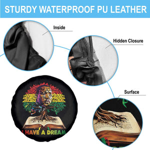Martin Luther King Jr Spare Tire Cover Black History Month Melanin African TS14 Print Your Wear