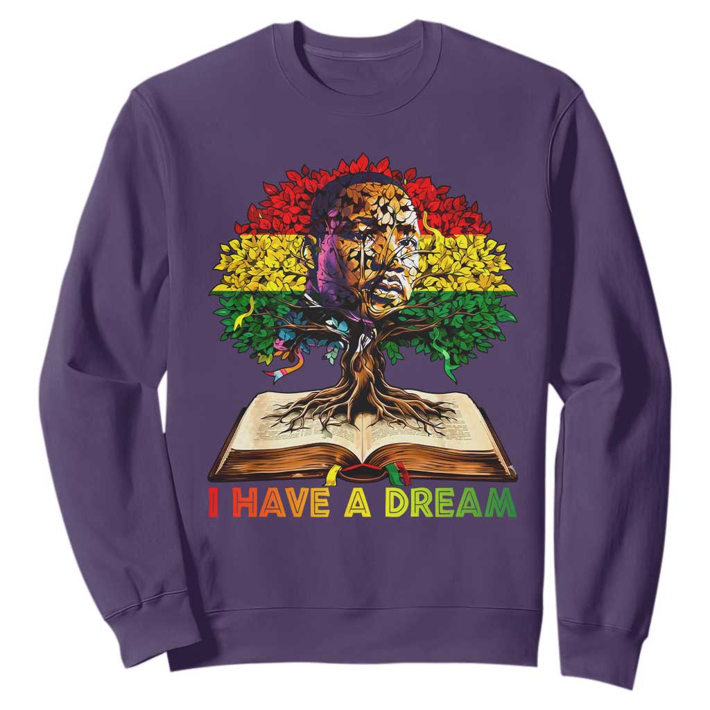 Martin Luther King Jr Sweatshirt Black History Month Melanin African TS14 Purple Print Your Wear