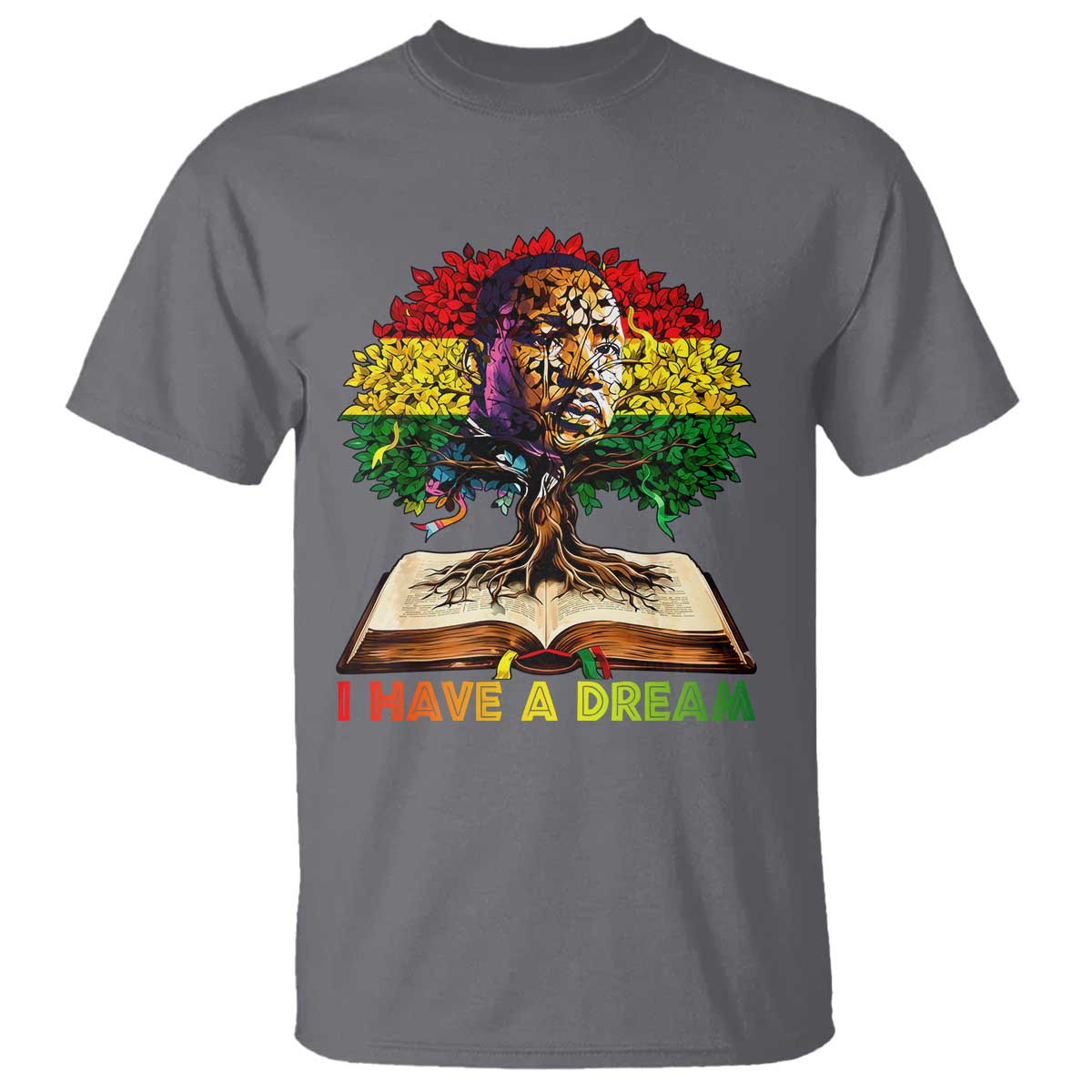 Martin Luther King Jr T Shirt Black History Month Melanin African TS14 Charcoal Print Your Wear