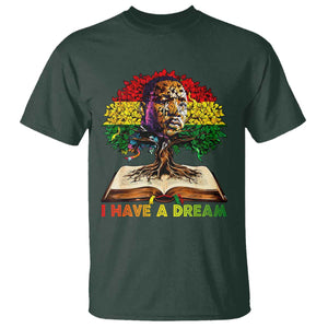 Martin Luther King Jr T Shirt Black History Month Melanin African TS14 Dark Forest Green Print Your Wear