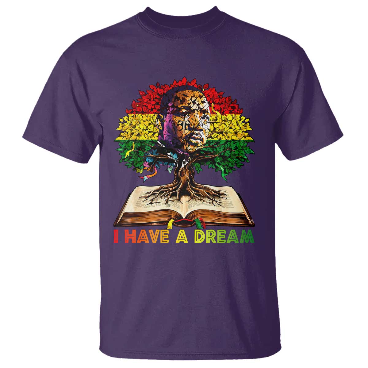 Martin Luther King Jr T Shirt Black History Month Melanin African TS14 Purple Print Your Wear