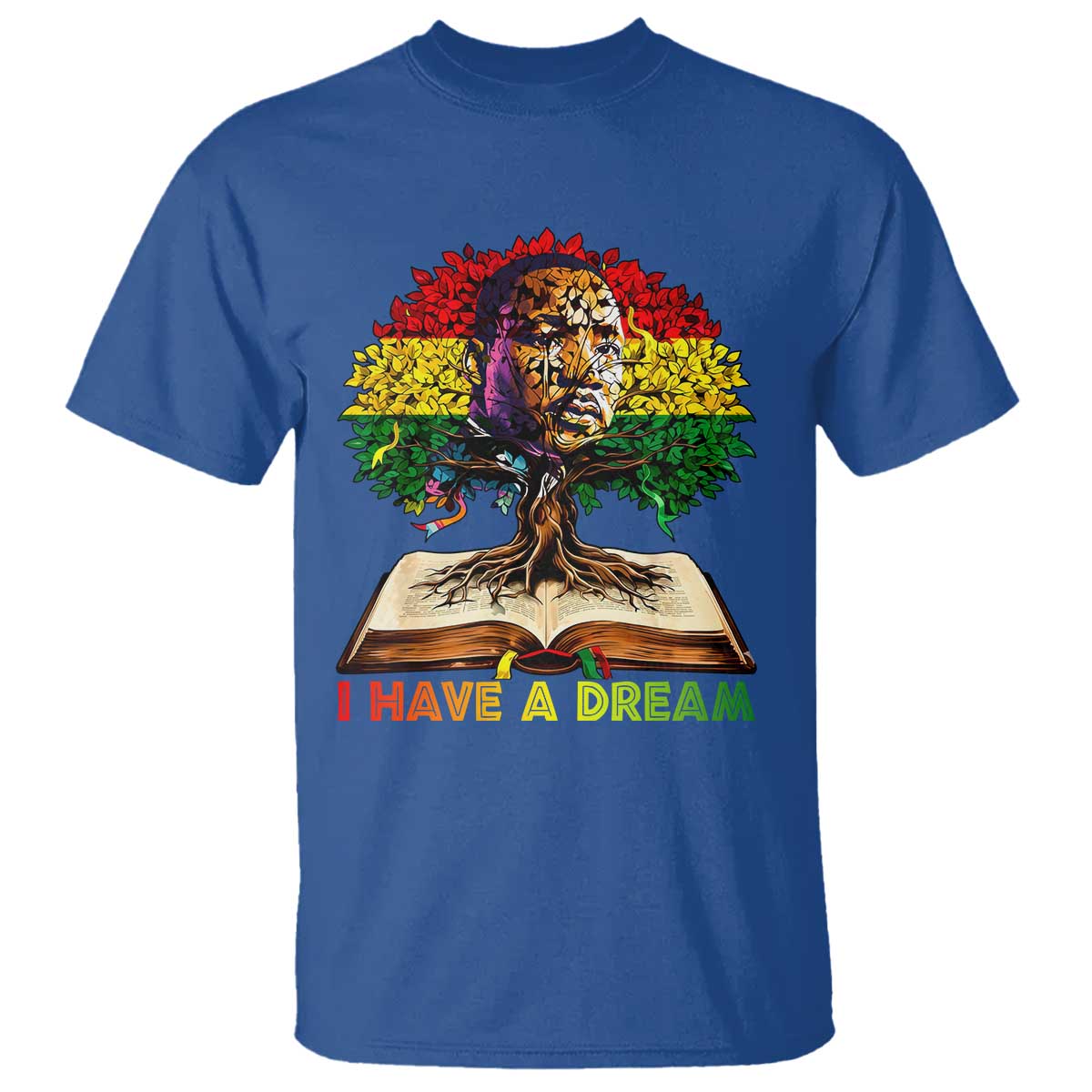 Martin Luther King Jr T Shirt Black History Month Melanin African TS14 Royal Blue Print Your Wear