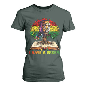 Martin Luther King Jr T Shirt For Women Black History Month Melanin African TS14 Dark Forest Green Print Your Wear