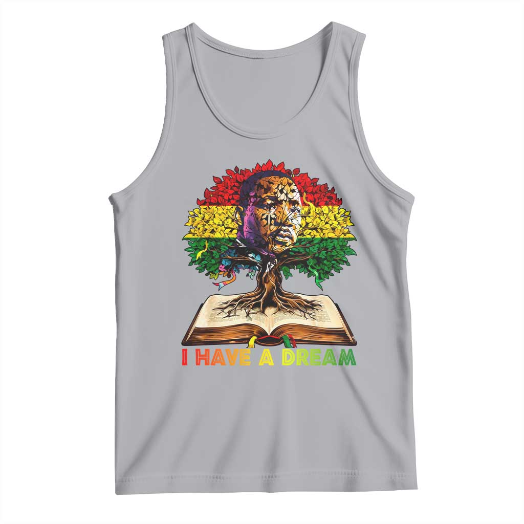 Martin Luther King Jr Tank Top Black History Month Melanin African TS14 Athletic Heather Print Your Wear