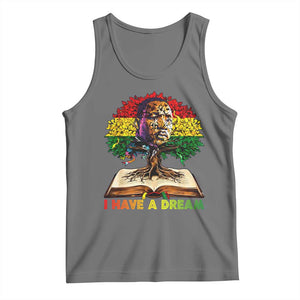 Martin Luther King Jr Tank Top Black History Month Melanin African TS14 Black Heather Print Your Wear