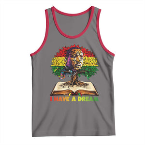 Martin Luther King Jr Tank Top Black History Month Melanin African TS14 Deep Heather Red Print Your Wear