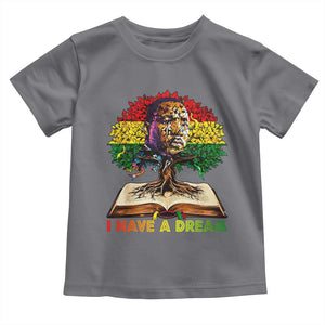 Martin Luther King Jr Toddler T Shirt Black History Month Melanin African TS14 Charcoal Print Your Wear