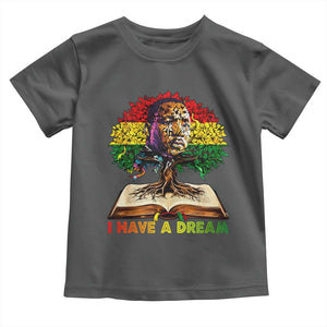 Martin Luther King Jr Toddler T Shirt Black History Month Melanin African TS14 Dark Heather Print Your Wear