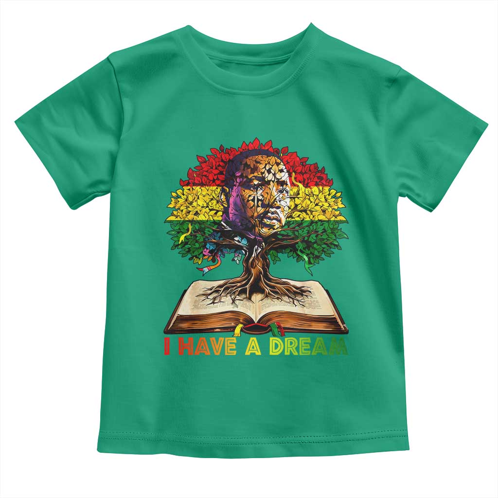 Martin Luther King Jr Toddler T Shirt Black History Month Melanin African TS14 Irish Green Print Your Wear