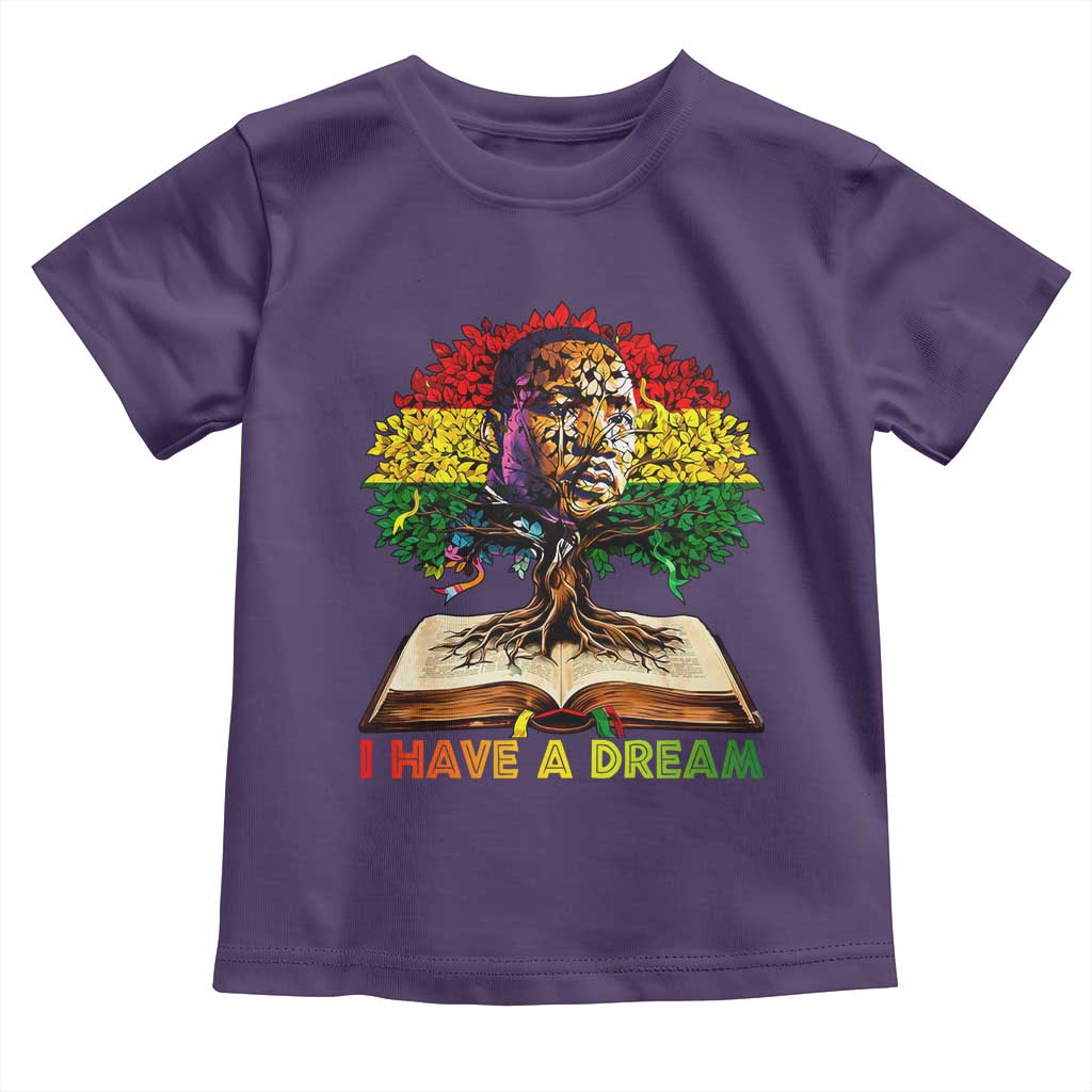 Martin Luther King Jr Toddler T Shirt Black History Month Melanin African TS14 Purple Print Your Wear