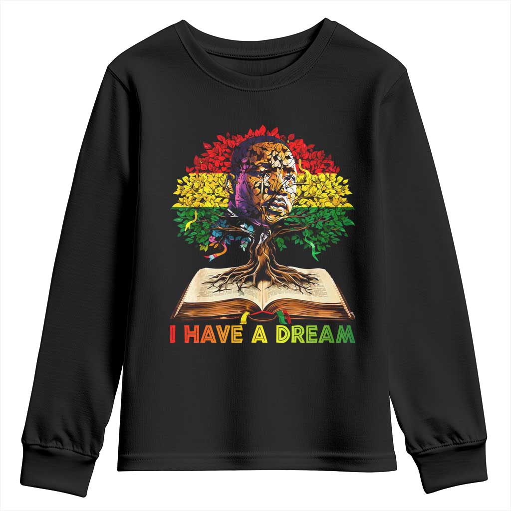 Martin Luther King Jr Youth Sweatshirt Black History Month Melanin African TS14 Black Print Your Wear