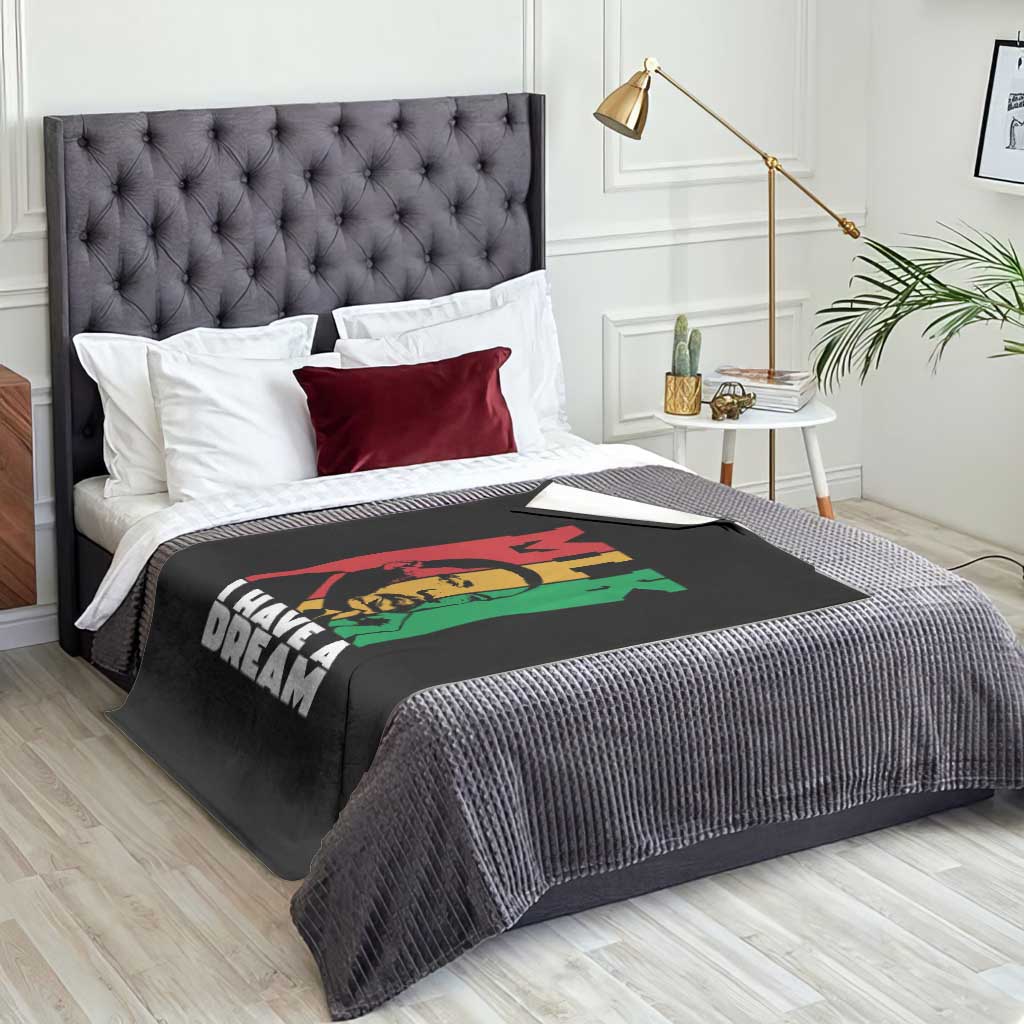 Martin Luther King Jr Throw Blanket I Have Dream MLK Quote TS14 Print Your Wear