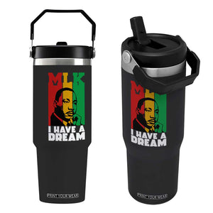 Martin Luther King Jr Flip Straw Tumbler I Have Dream MLK Quote TS14 One Size: 30 oz Black Print Your Wear