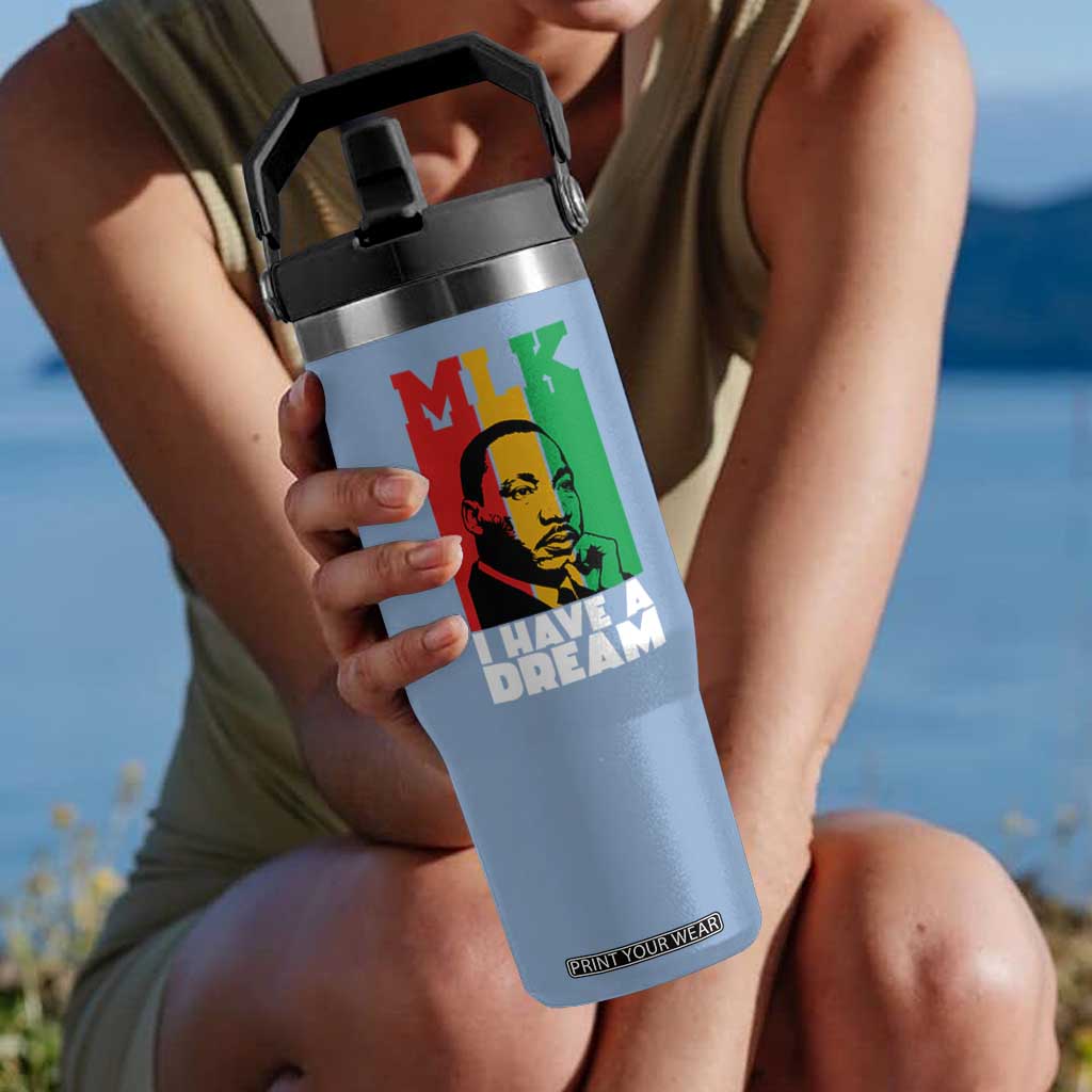 Martin Luther King Jr Flip Straw Tumbler I Have Dream MLK Quote TS14 One Size: 30 oz Light Blue Print Your Wear