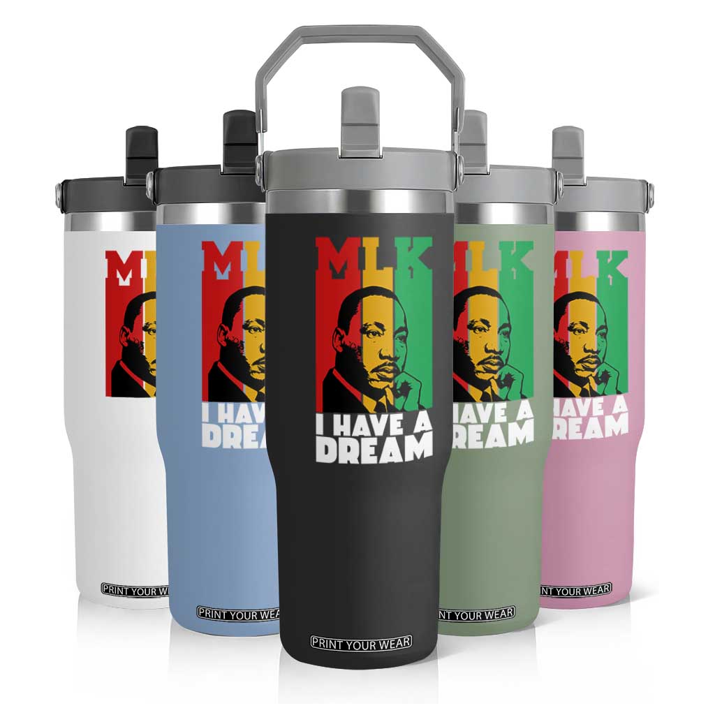 Martin Luther King Jr Flip Straw Tumbler I Have Dream MLK Quote TS14 Print Your Wear