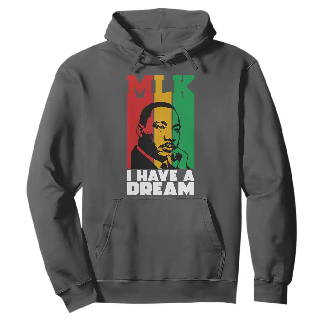 Martin Luther King Jr Hoodie I Have Dream MLK Quote TS14 Dark Heather Print Your Wear