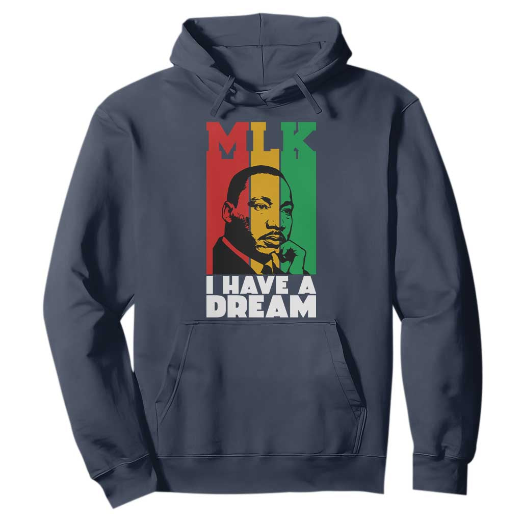Martin Luther King Jr Hoodie I Have Dream MLK Quote TS14 Navy Print Your Wear