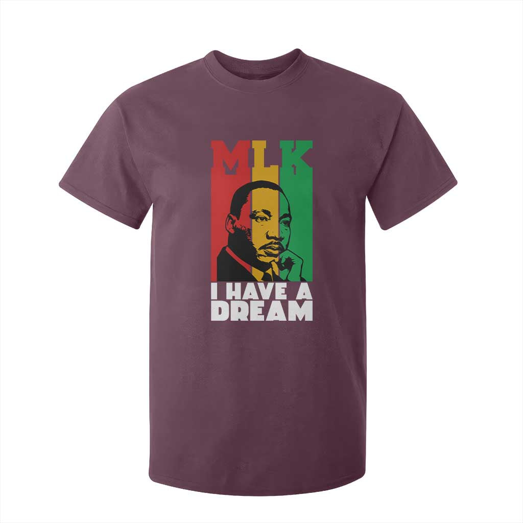 Martin Luther King Jr T Shirt For Kid I Have Dream MLK Quote TS14 Maroon Print Your Wear