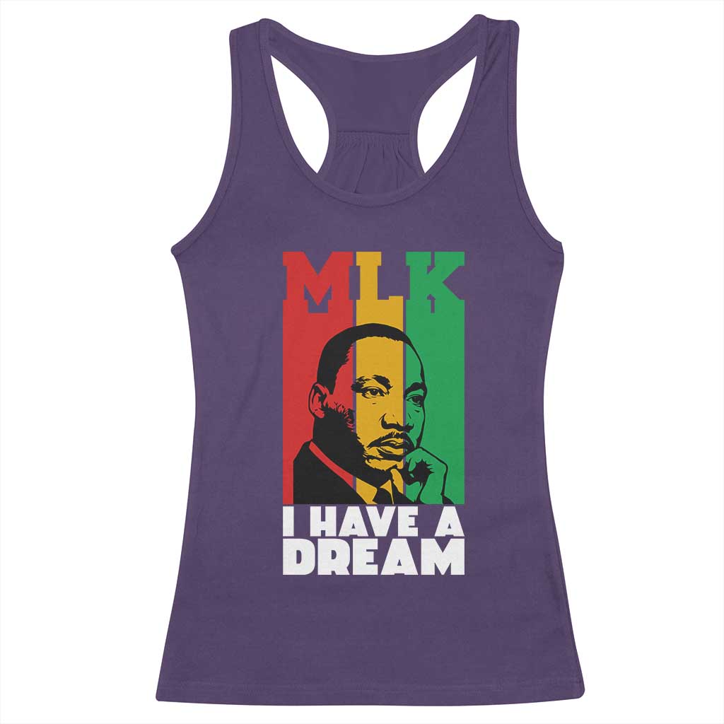 Martin Luther King Jr Racerback Tank Top I Have Dream MLK Quote TS14 Purple Print Your Wear