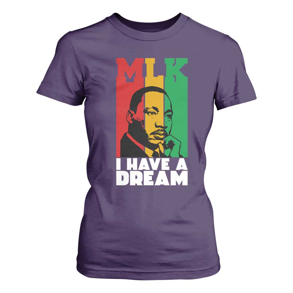 Martin Luther King Jr T Shirt For Women I Have Dream MLK Quote TS14 Purple Print Your Wear