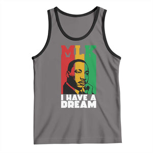 Martin Luther King Jr Tank Top I Have Dream MLK Quote TS14 Deep Heather Black Print Your Wear