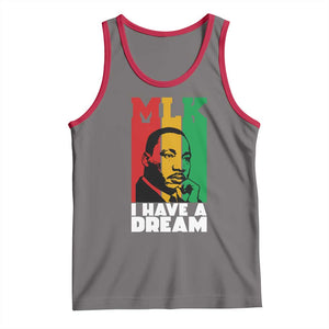Martin Luther King Jr Tank Top I Have Dream MLK Quote TS14 Deep Heather Red Print Your Wear