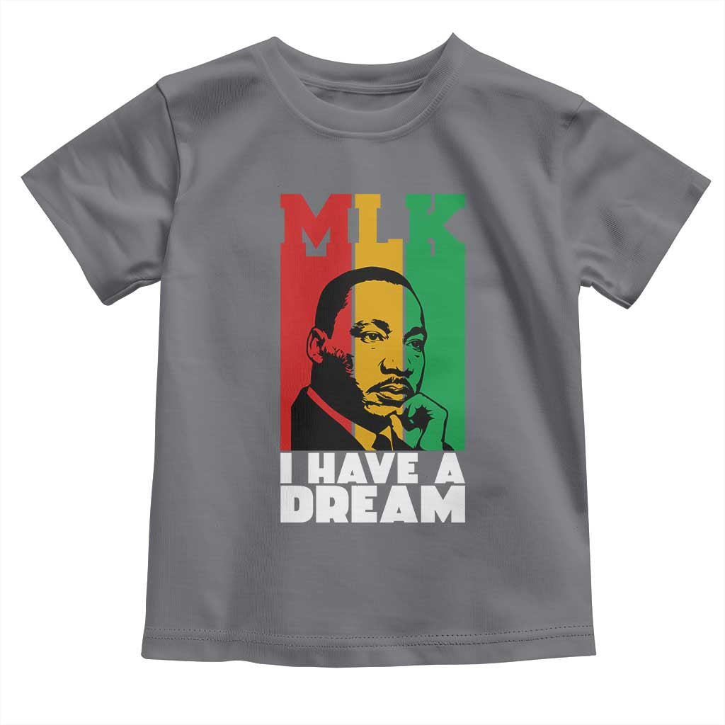 Martin Luther King Jr Toddler T Shirt I Have Dream MLK Quote TS14 Charcoal Print Your Wear
