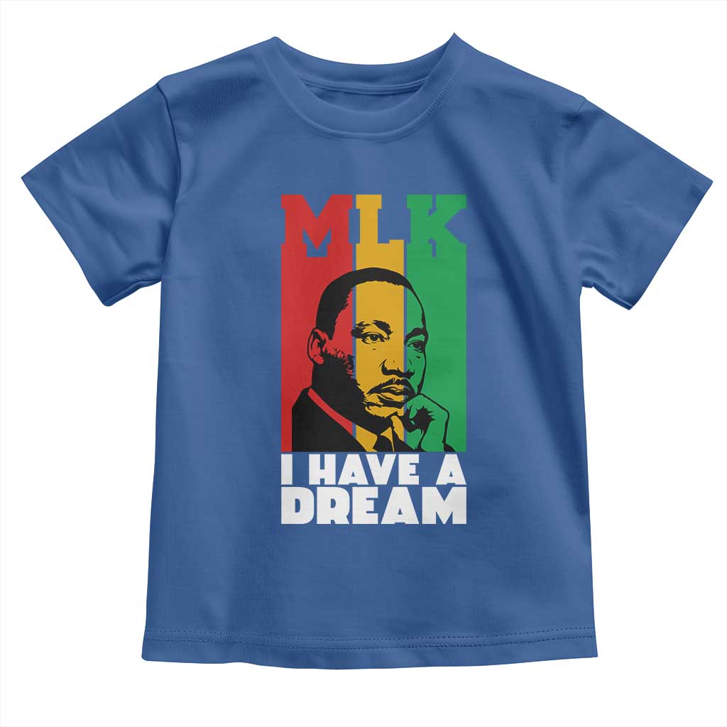 Martin Luther King Jr Toddler T Shirt I Have Dream MLK Quote TS14 Royal Blue Print Your Wear