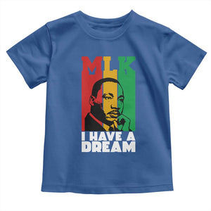 Martin Luther King Jr Toddler T Shirt I Have Dream MLK Quote TS14 Royal Blue Print Your Wear