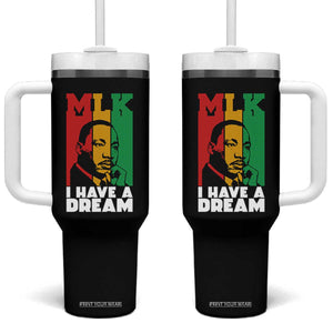 Martin Luther King Jr Tumbler With Handle I Have Dream MLK Quote TS14 One Size: 40 oz Black Print Your Wear