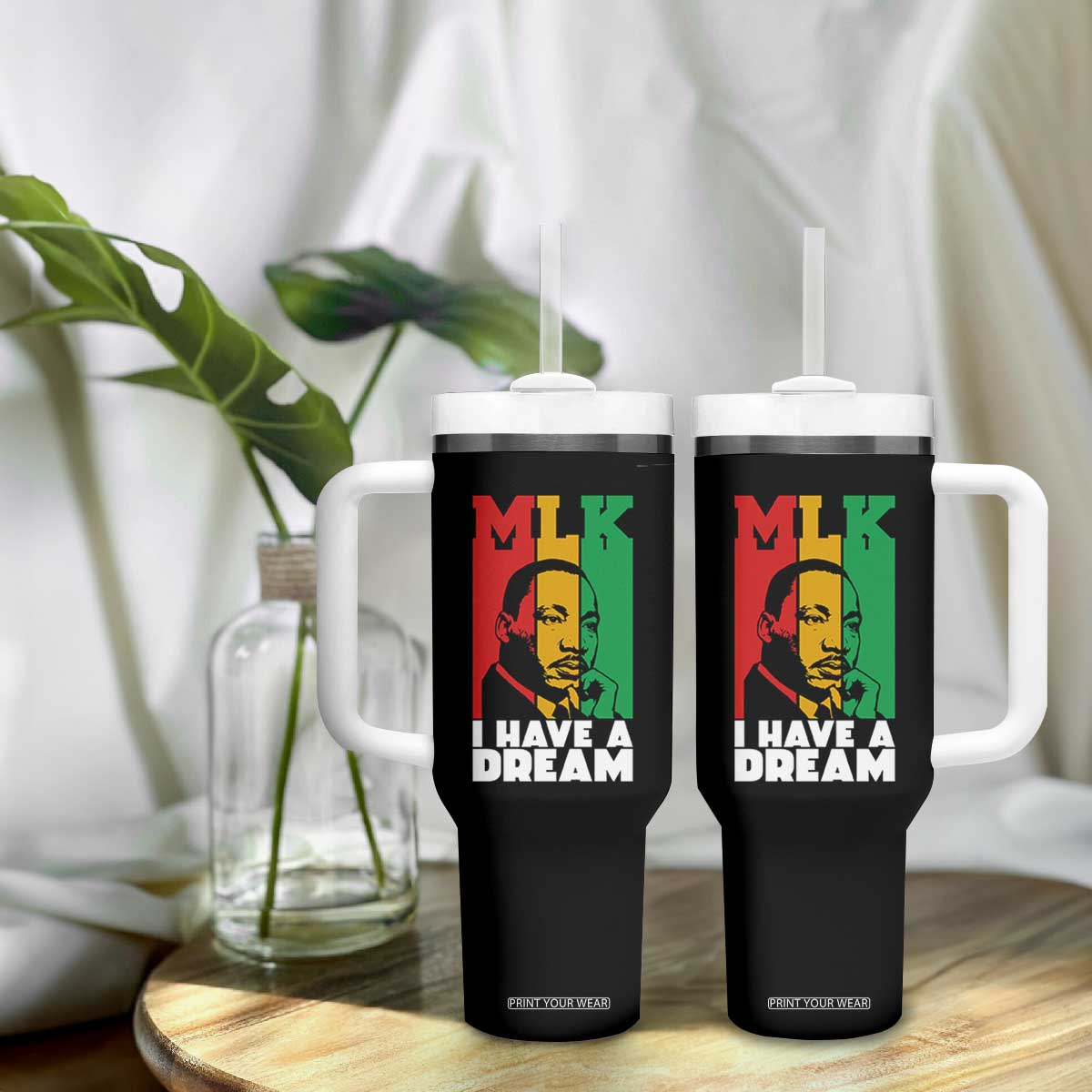 Martin Luther King Jr Tumbler With Handle I Have Dream MLK Quote TS14 Print Your Wear