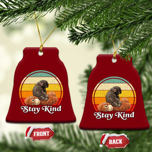 Punch Mokey Ceramic Ornament Viral Trend Baby Monkey Stay Kind TS14 Print Your Wear